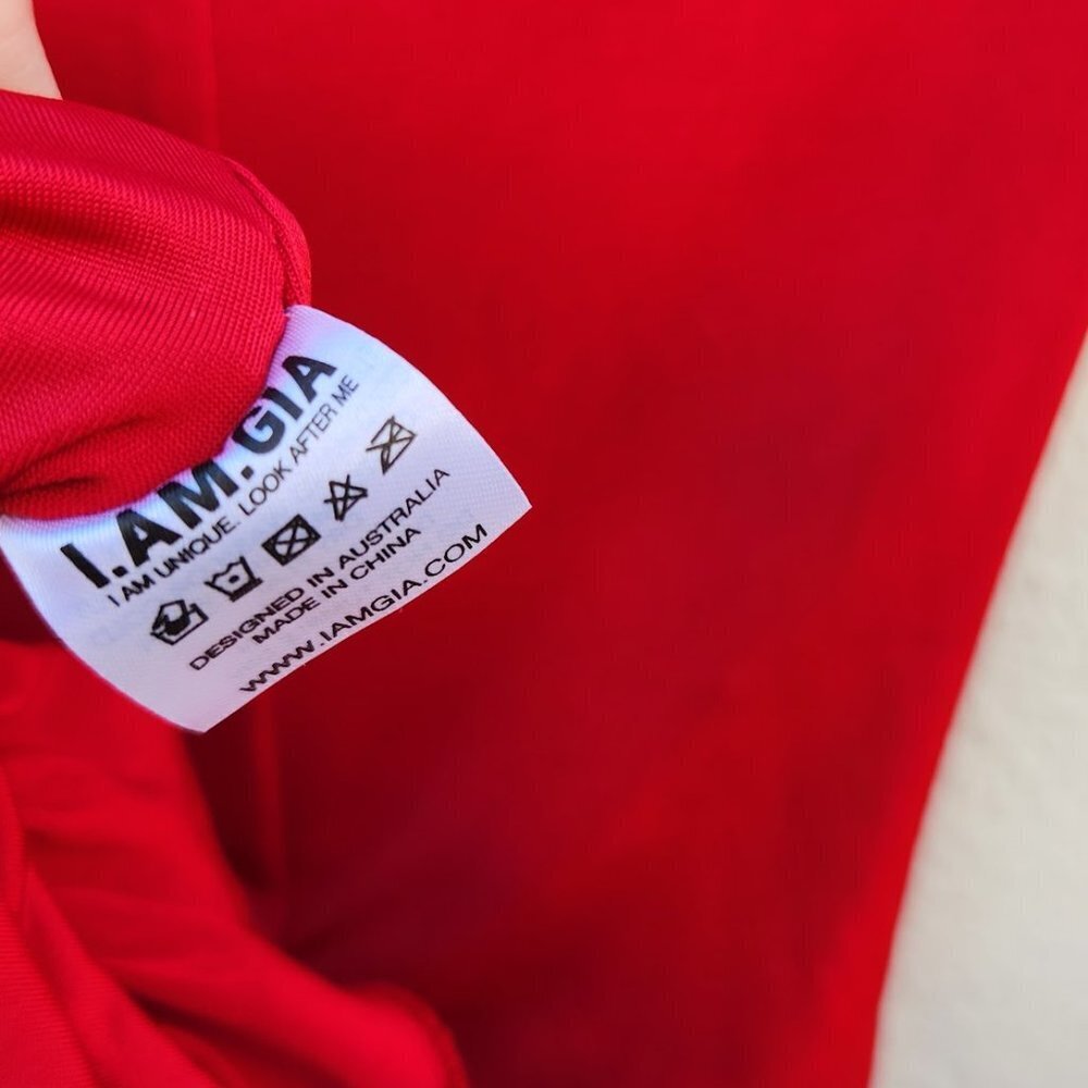 I‎ AM GIA Red Greta LEIA Dress Dress NEW NWT - Picture 9 of 10